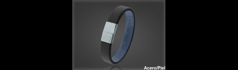 Pulsera Cuero al por Mayor Hombre ref 99322N. Mayoristas Pulsera Piel