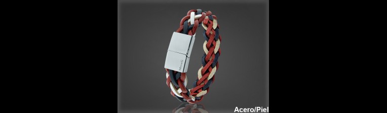Pulsera Cuero al por Mayor Hombre ref 99324Z. Mayoristas Pulsera Piel