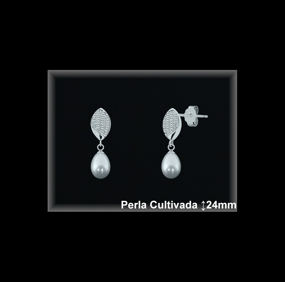 Pendientes Plata al por mayor ref R8680 Mayoristas Plata al por Mayor