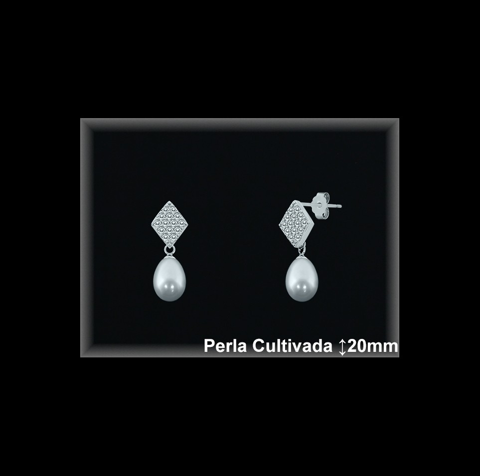 Pendientes Plata al por mayor ref R8681 Mayoristas Plata al por Mayor