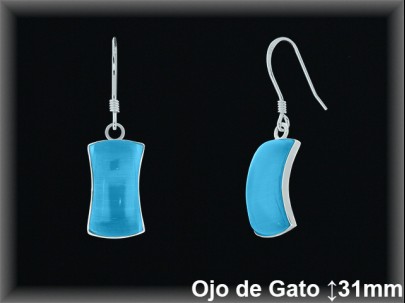 Pendientes Plata al por mayor ref J8550Q Mayoristas Plata al por Mayor