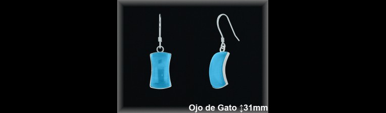 Pendientes Plata al por mayor ref J8550Q Mayoristas Plata al por Mayor