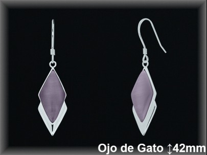 Pendientes Plata al por mayor ref J8555A Mayoristas Plata al por Mayor