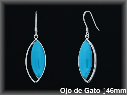Pendientes Plata al por mayor ref J8587Z Mayoristas Plata al por Mayor