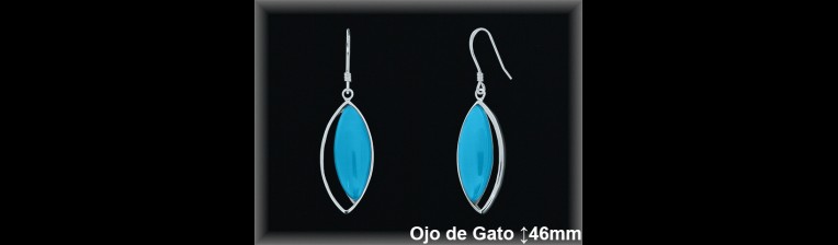 Pendientes Plata al por mayor ref J8587Z Mayoristas Plata al por Mayor