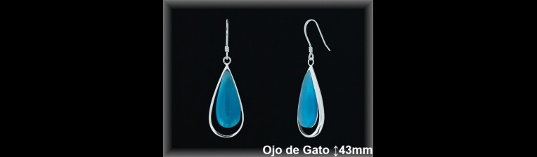 Pendientes Plata al por mayor ref J8590G Mayoristas Plata al por Mayor