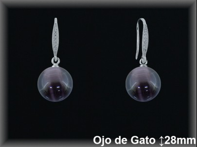 Pendientes Plata al por mayor ref P8202A Mayoristas Plata al por Mayor