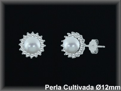 Pendientes Plata al por mayor ref R8508 Mayoristas Plata al por Mayor