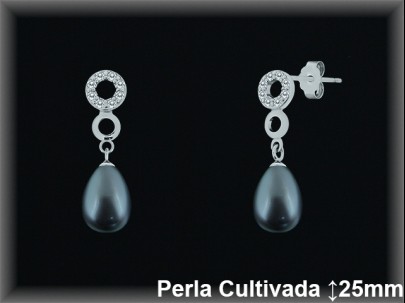 Pendientes Plata al por mayor ref R8546G Mayoristas Plata al por Mayor