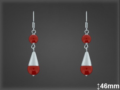 Aros Argollas Canarias Plata al por Mayor ref C8725LW. Mayorista Plata
