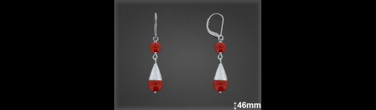 Aros Argollas Canarias Plata al por Mayor ref C8725MB. Mayorista Plata