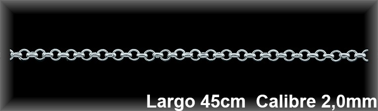 Cadenas Plata al por mayor ref 73L003B Mayoristas Plata al por Mayor