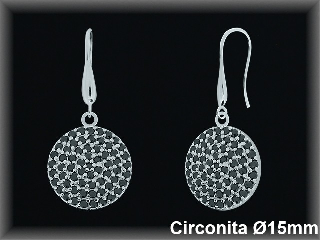 Mayorista de Plata en Pendientes ref 34234NP  Pendientes de Plata al por Mayor