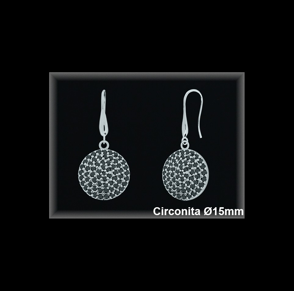 Mayorista de Plata en Pendientes ref 34234NP  Pendientes de Plata al por Mayor