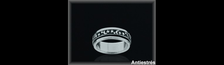 Mayorista de Plata de Anillos Antiestres ref 3LQ027  Plata al por Mayor