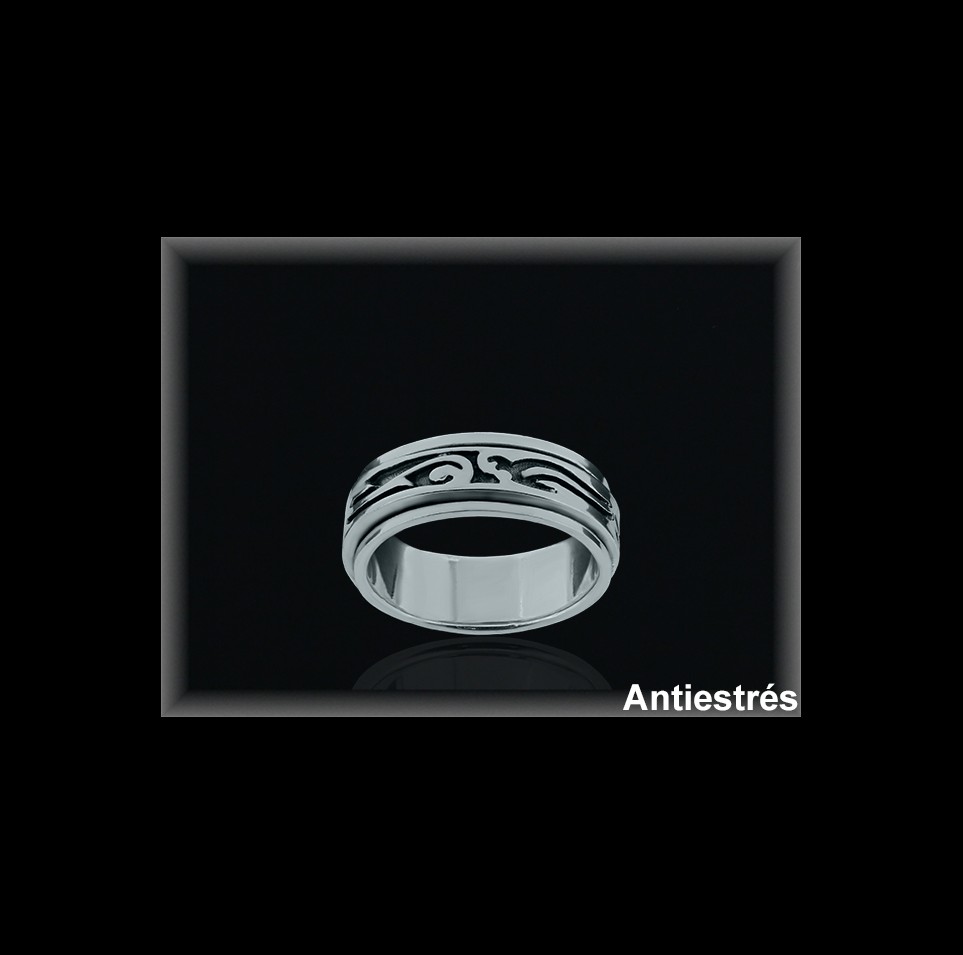 Mayorista de Plata de Anillos Antiestres ref 3LQ028  Plata al por Mayoror