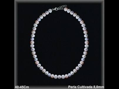 Mayorista de Plata de Collares ref 75008  Collares de Plata al por Mayor