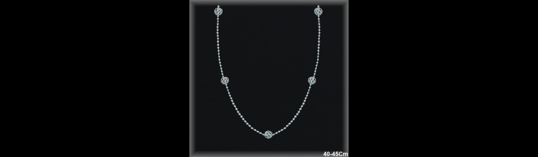 Mayorista de Plata de Gargantillas ref 7L197  Gargantillas de Plata al por Mayor