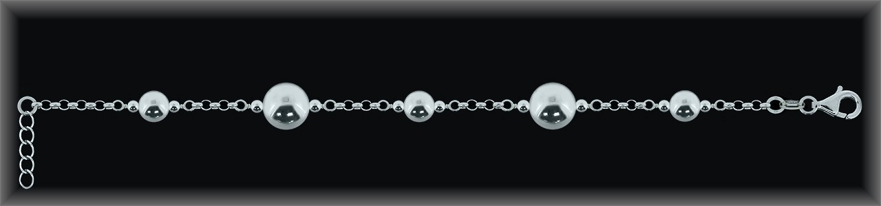 Mayorista de Plata de Pulseras ref 9L107  Pulseras de Plata al por Mayor