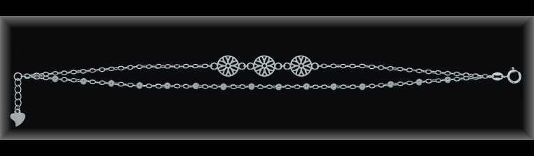 Mayorista de Plata de Pulseras ref 9L566  Pulseras de Plata al por Mayor