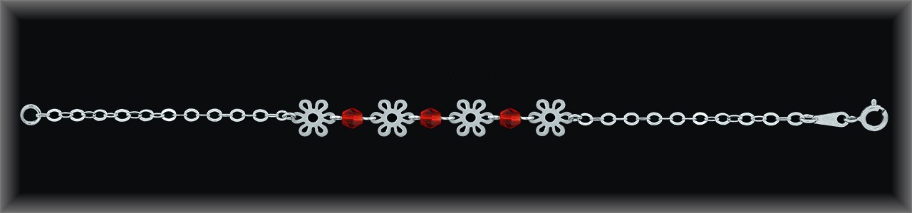 Pulseras de Plata al Por Mayor ref 9P009R  Mayorista de Pulseras de Plata