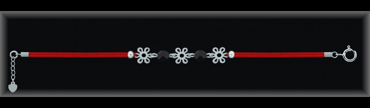 Pulseras de Plata al Por Mayor ref 9P200NR  Mayorista de Pulseras de Plata