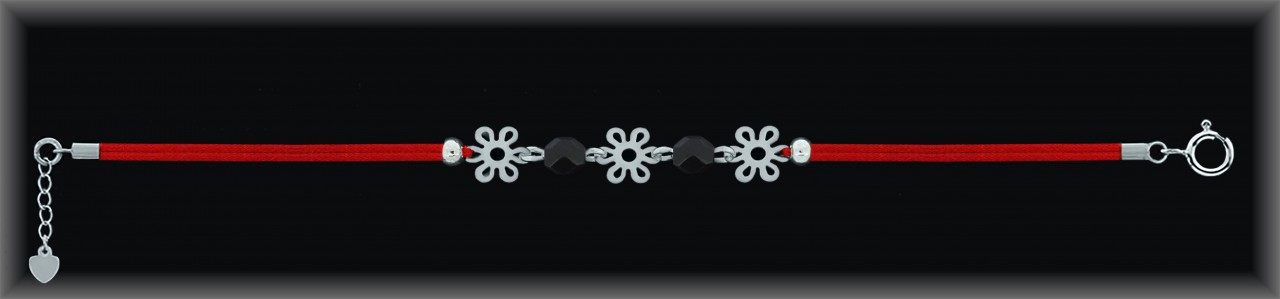 Pulseras de Plata al Por Mayor ref 9P200NR  Mayorista de Pulseras de Plata