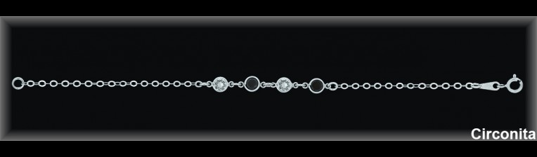 Pulseras de Plata al Por Mayor ref 9Z002BI  Mayorista de Pulseras de Plata