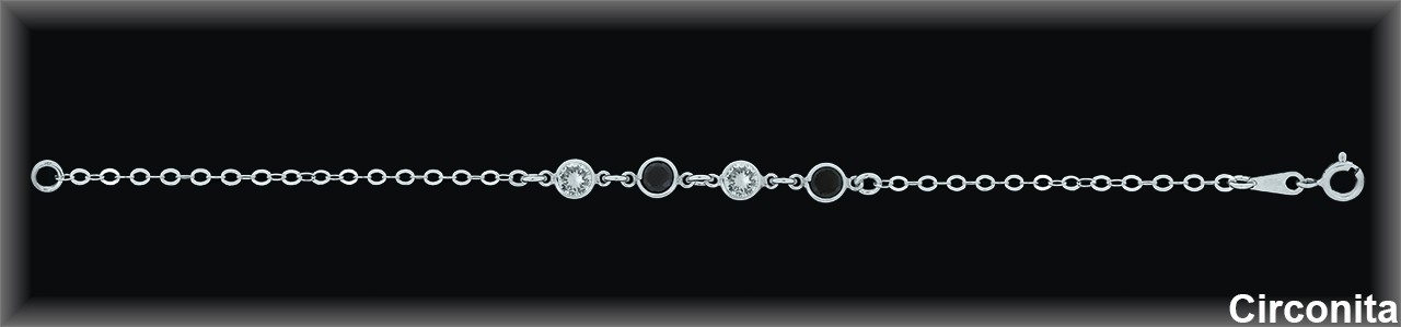 Pulseras de Plata al Por Mayor ref 9Z002BI  Mayorista de Pulseras de Plata