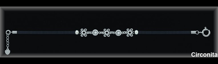 Pulseras de Plata al Por Mayor ref 9Z140BN  Mayorista de Pulseras de Plata