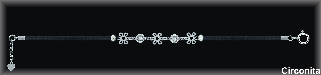 Pulseras de Plata al Por Mayor ref 9Z140BN  Mayorista de Pulseras de Plata