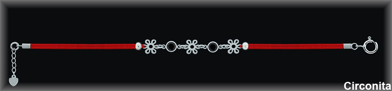 Pulseras de Plata al Por Mayor ref 9Z140NR  Mayorista de Pulseras de Plata