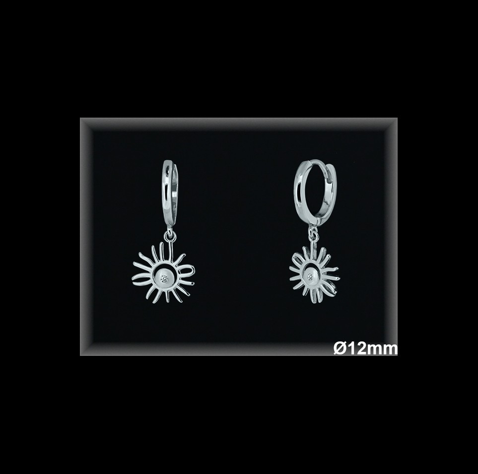 Aros de Plata al Por Mayor ref AL074  Mayorista de Aros de Plata