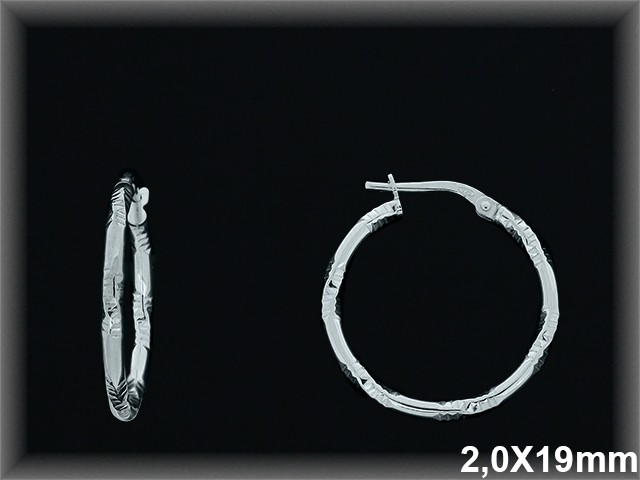 Mayorista de Plata de Aros ref AL115BD  Aros de Plata al por Mayor