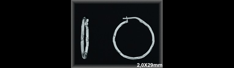 Mayorista de Plata de Aros ref AL115DD  Aros de Plata al por Mayor