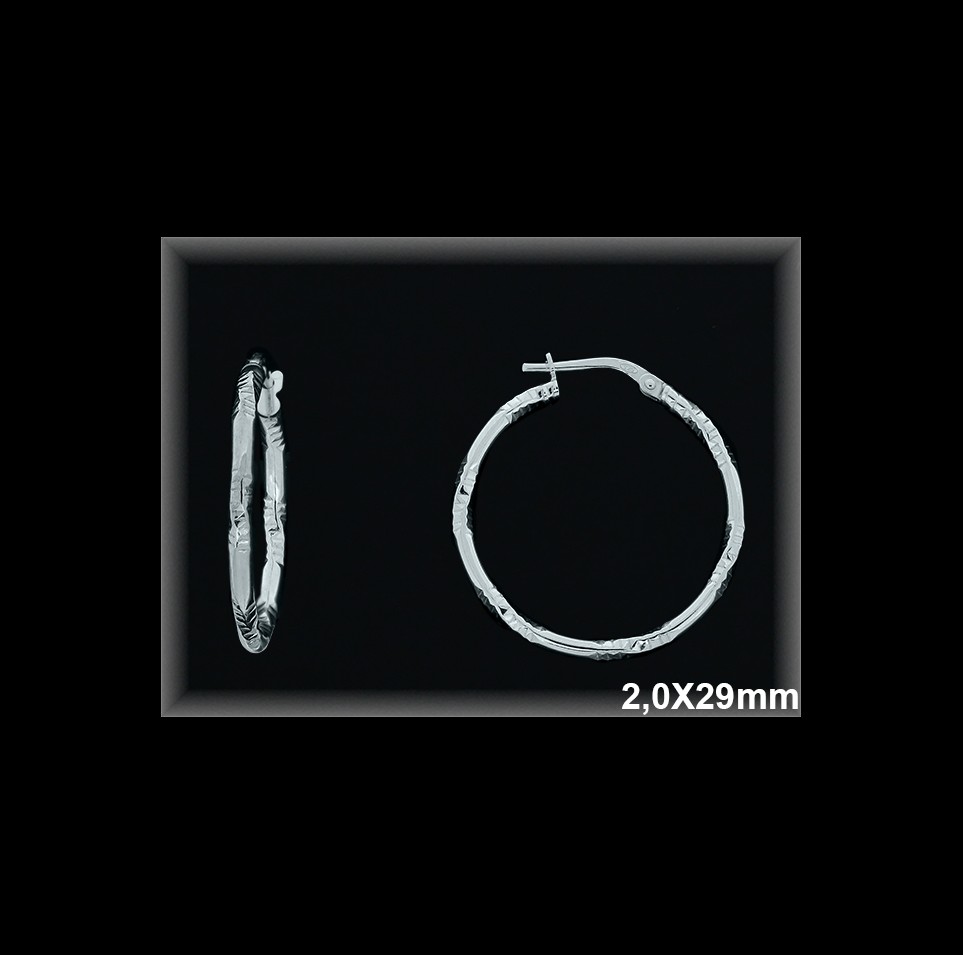 Mayorista de Plata de Aros ref AL115DD  Aros de Plata al por Mayor