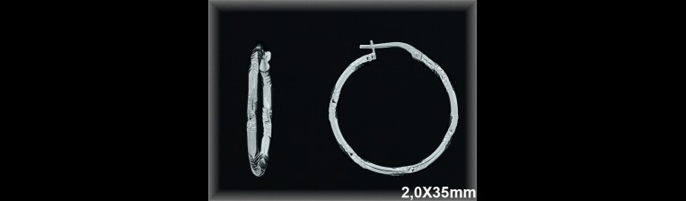 Mayorista de Plata de Aros ref AL115ED  Aros de Plata al por Mayor