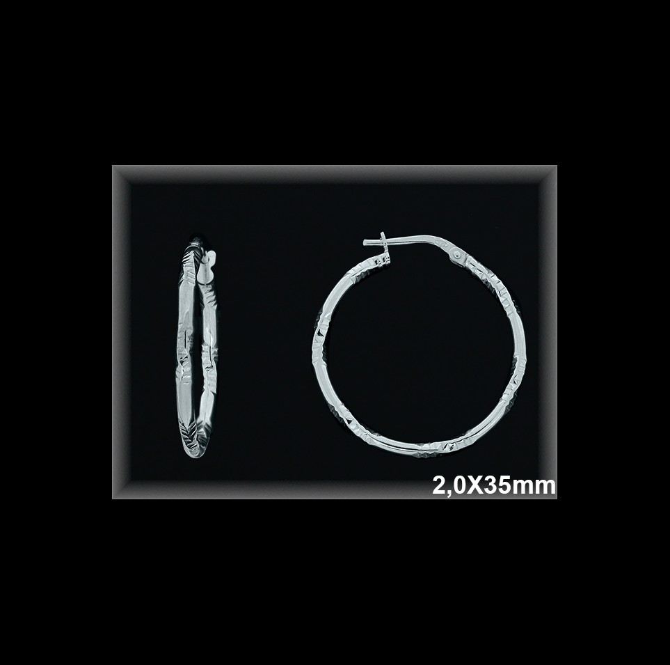 Mayorista de Plata de Aros ref AL115ED  Aros de Plata al por Mayor