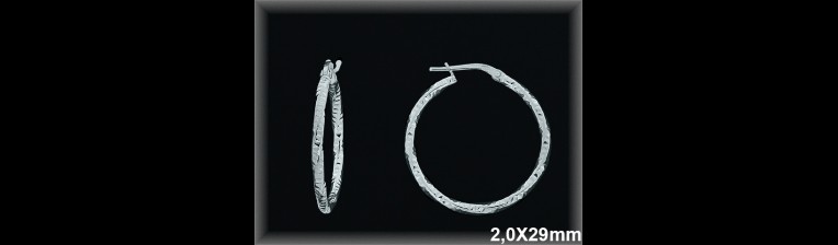 Mayorista de Plata de Aros ref AL116DD  Aros de Plata al por Mayor