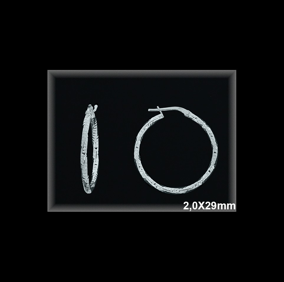 Mayorista de Plata de Aros ref AL116DD  Aros de Plata al por Mayor