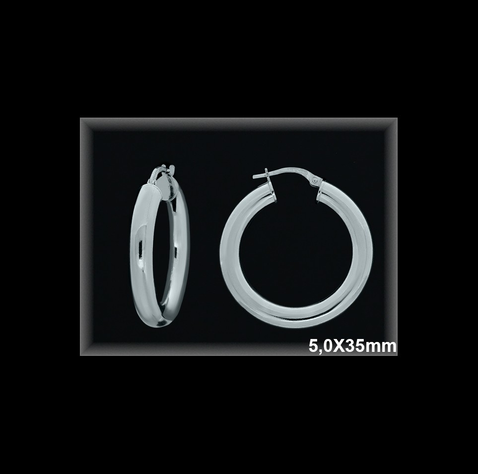 Mayorista de Plata de Aros ref AL120ED  Aros de Plata al por Mayor