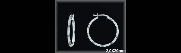 Mayorista de Plata de Aros ref AL125DD  Aros de Plata al por Mayor