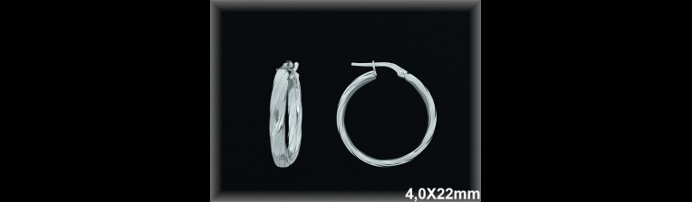 Aros de Plata al Por Mayor ref AL133CD  Mayorista de Aros de Plata