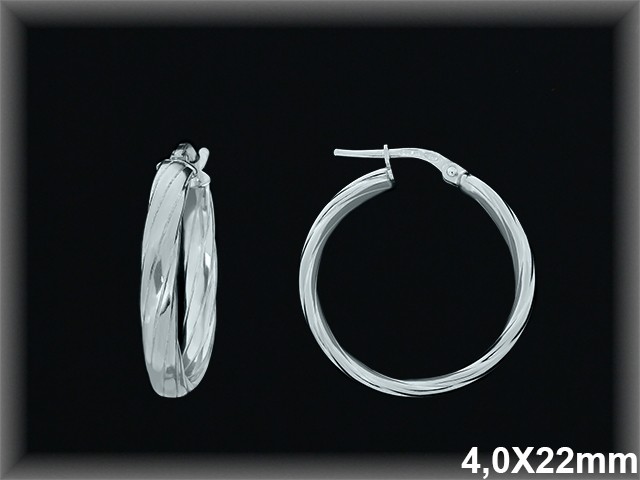 Aros de Plata al Por Mayor ref AL133CD  Mayorista de Aros de Plata