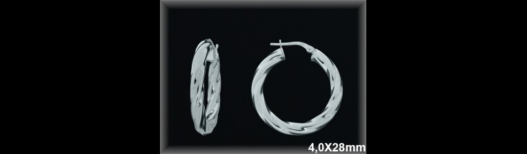 Aros de Plata al Por Mayor ref AL187DD  Mayorista de Aros de Plata