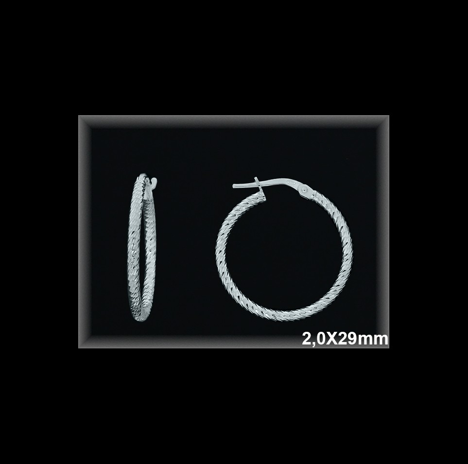 Aros de Plata al Por Mayor ref AL211DD  Mayorista de Aros de Plata