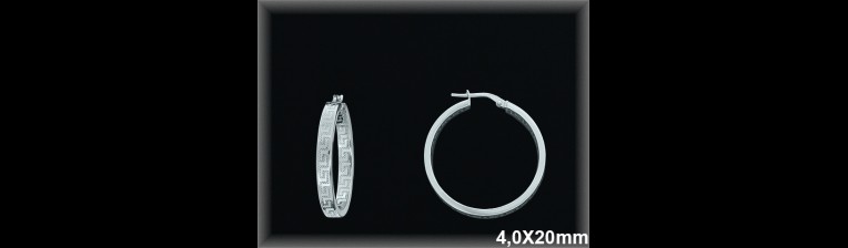 Mayorista de Plata de Aros ref AL214BD  Aros de Plata al por Mayor