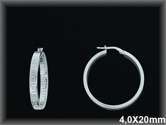 Mayorista de Plata de Aros ref AL214BD  Aros de Plata al por Mayor