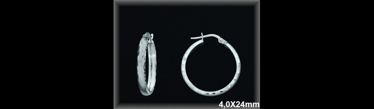 Mayorista de Plata de Aros ref AL221CD  Aros de Plata al por Mayor