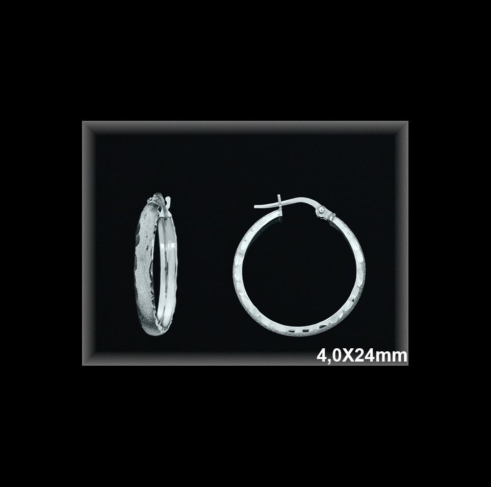 Mayorista de Plata de Aros ref AL221CD  Aros de Plata al por Mayor